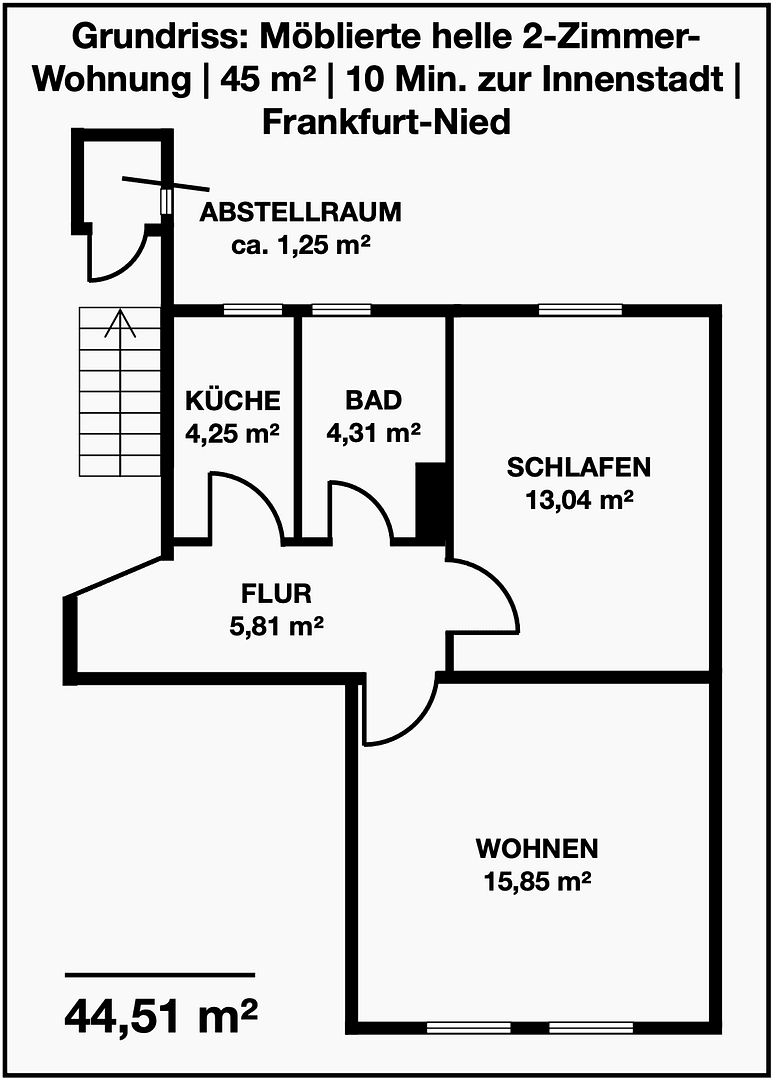 Pronájem bytu 2+1 45 m², Schmidtbornstraße 8, Frankfurt am Main, Hessen Pronájem bytu 2+1 45 m², Schmidtbornstraße 8, Frankfurt am Main, Hessen