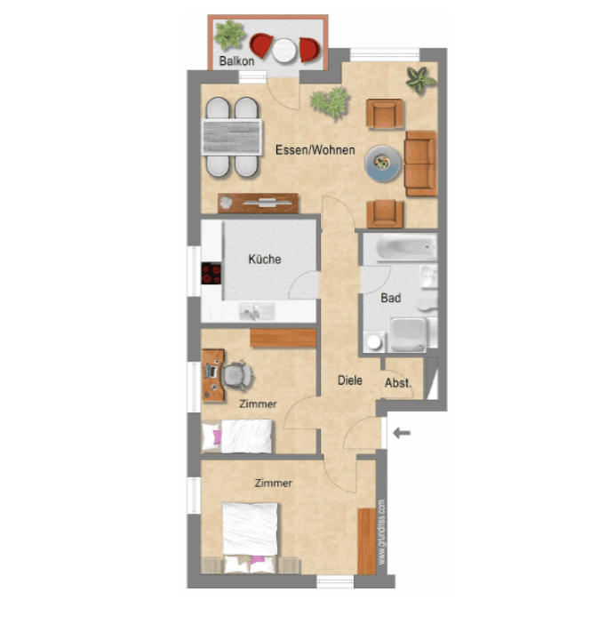 Pronájem bytu 3+1 83 m², Rheine, Severní Porýní-Vestfálsko Pronájem bytu 3+1 83 m², Rheine, Severní Porýní-Vestfálsko