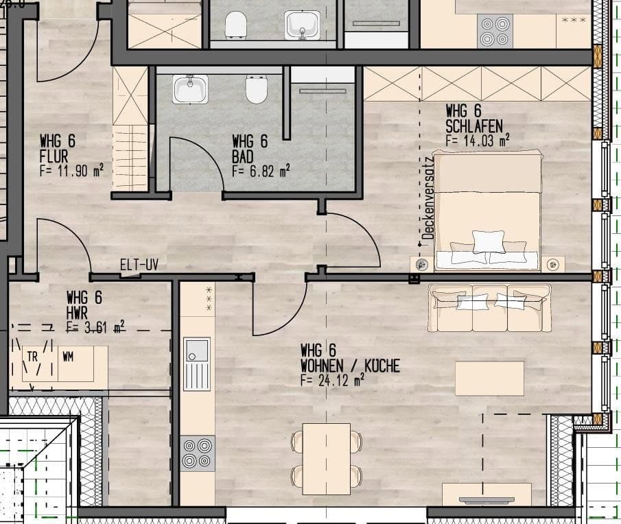 Pronájem bytu 2+1 57 m², Ledebourstraße 2-3, Diepholz, Dolní Sasko Pronájem bytu 2+1 57 m², Ledebourstraße 2-3, Diepholz, Dolní Sasko