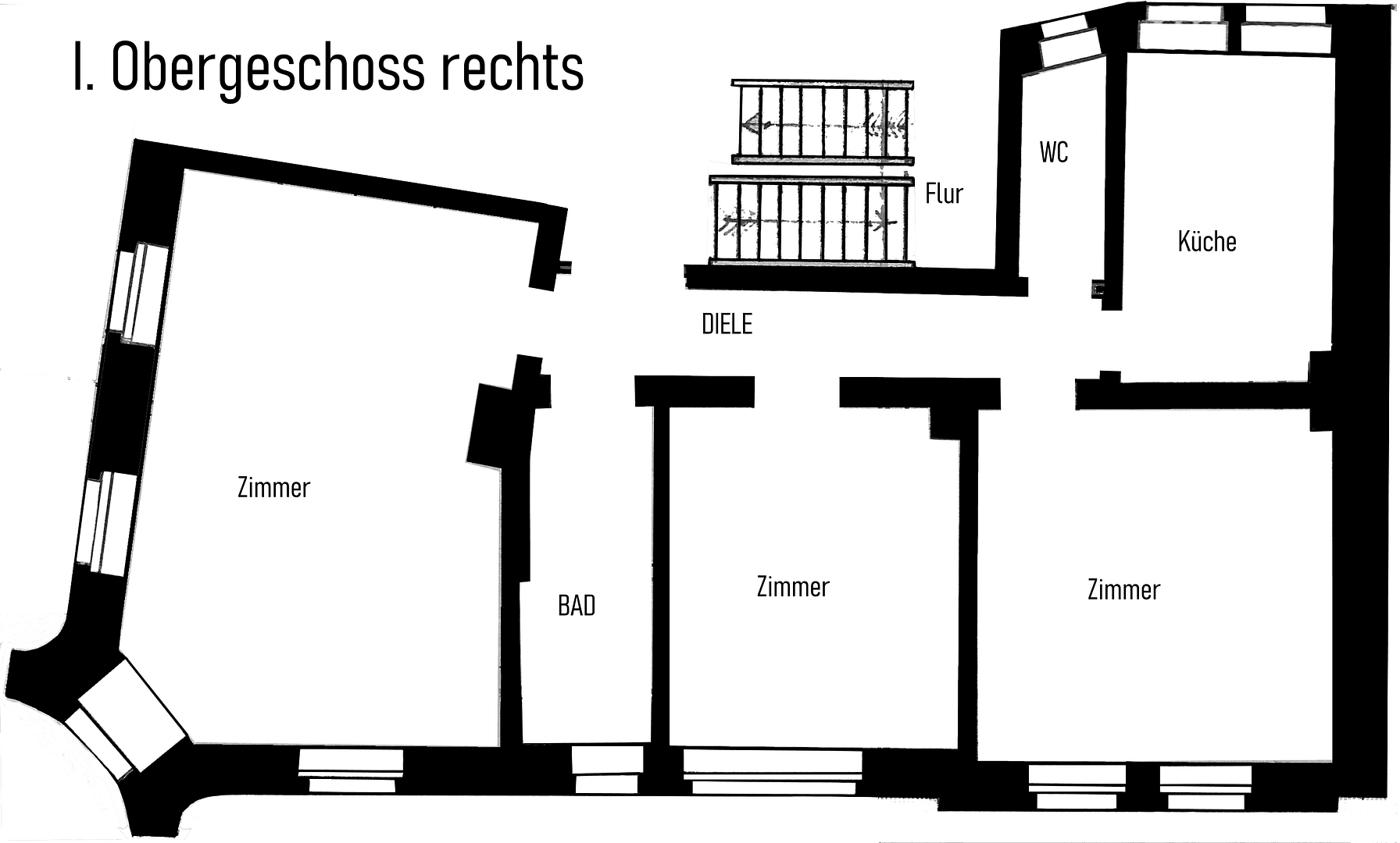 Pronájem bytu 3+1 90 m², Teichstraße 25, Pirmasens, Porýní-Falc Pronájem bytu 3+1 90 m², Teichstraße 25, Pirmasens, Porýní-Falc