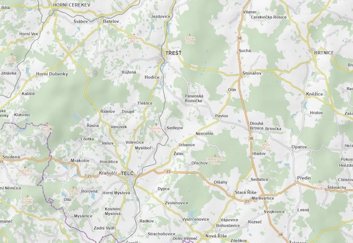 Prodej pozemku 9.530 m², Sedlejov, Kraj Vysočina Prodej pozemku 9.530 m², Sedlejov, Kraj Vysočina