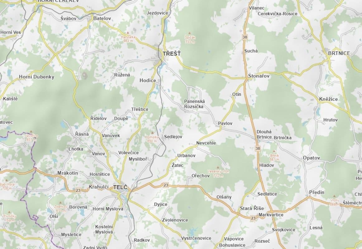 Prodej pozemku 5.311 m², Sedlejov, Kraj Vysočina Prodej pozemku 5.311 m², Sedlejov, Kraj Vysočina