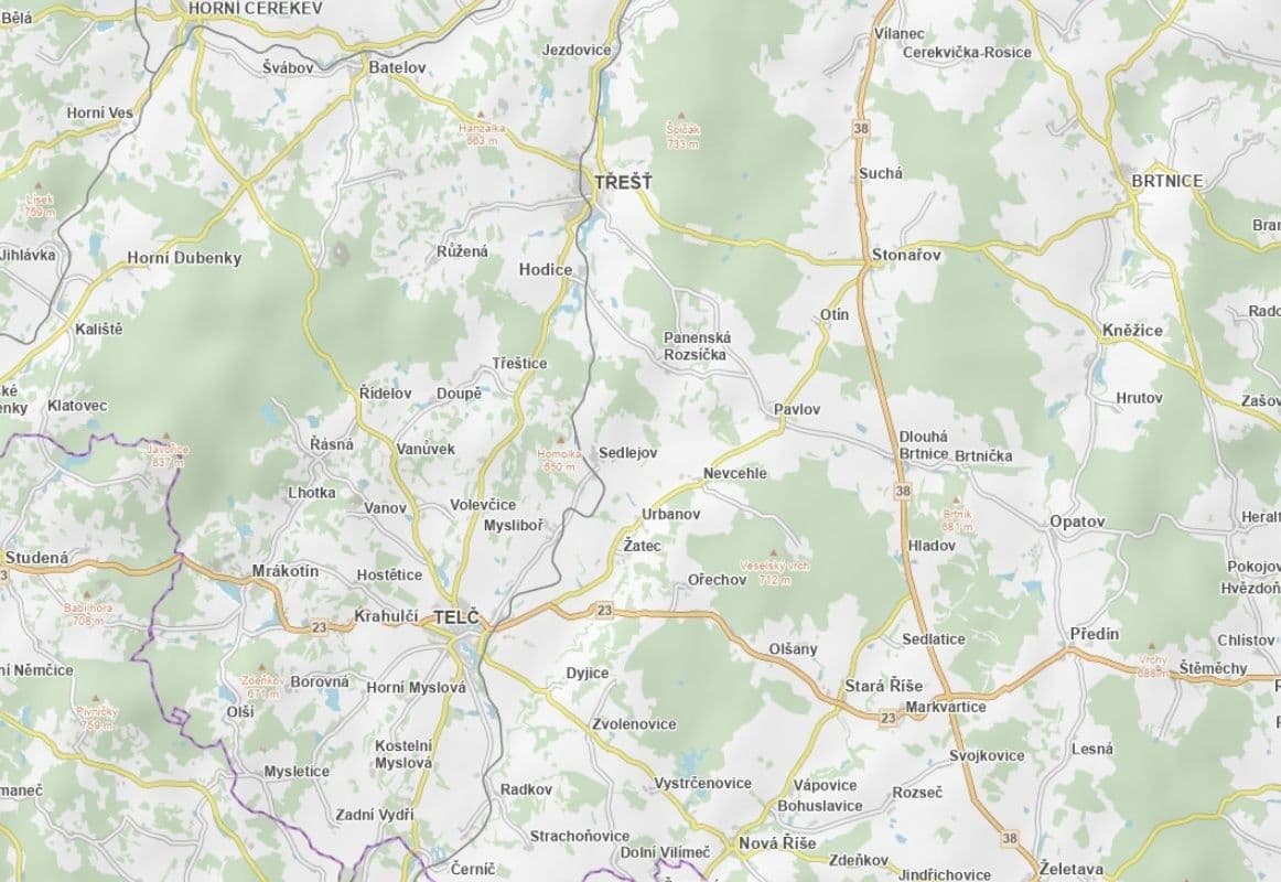 Prodej pozemku 6.526 m², Sedlejov, Kraj Vysočina Prodej pozemku 6.526 m², Sedlejov, Kraj Vysočina