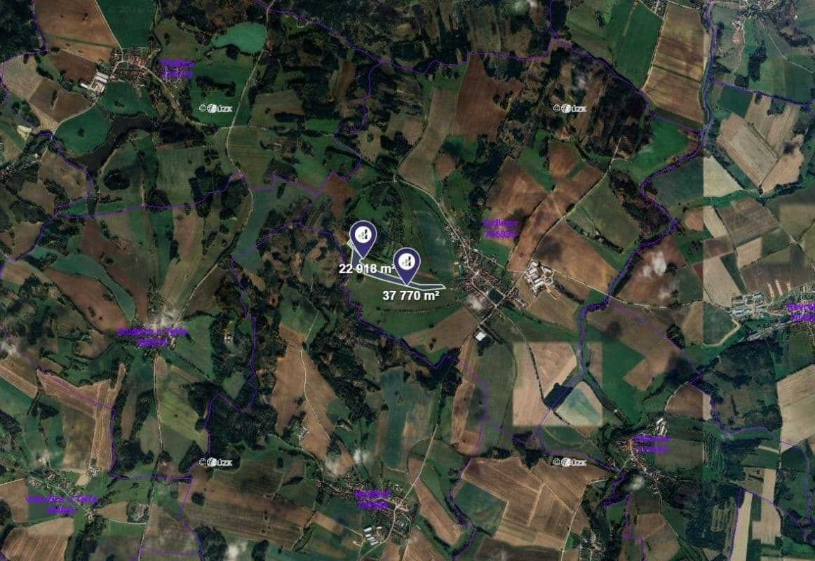 Prodej pozemku 60.688 m², Sedlejov, Kraj Vysočina Prodej pozemku 60.688 m², Sedlejov, Kraj Vysočina