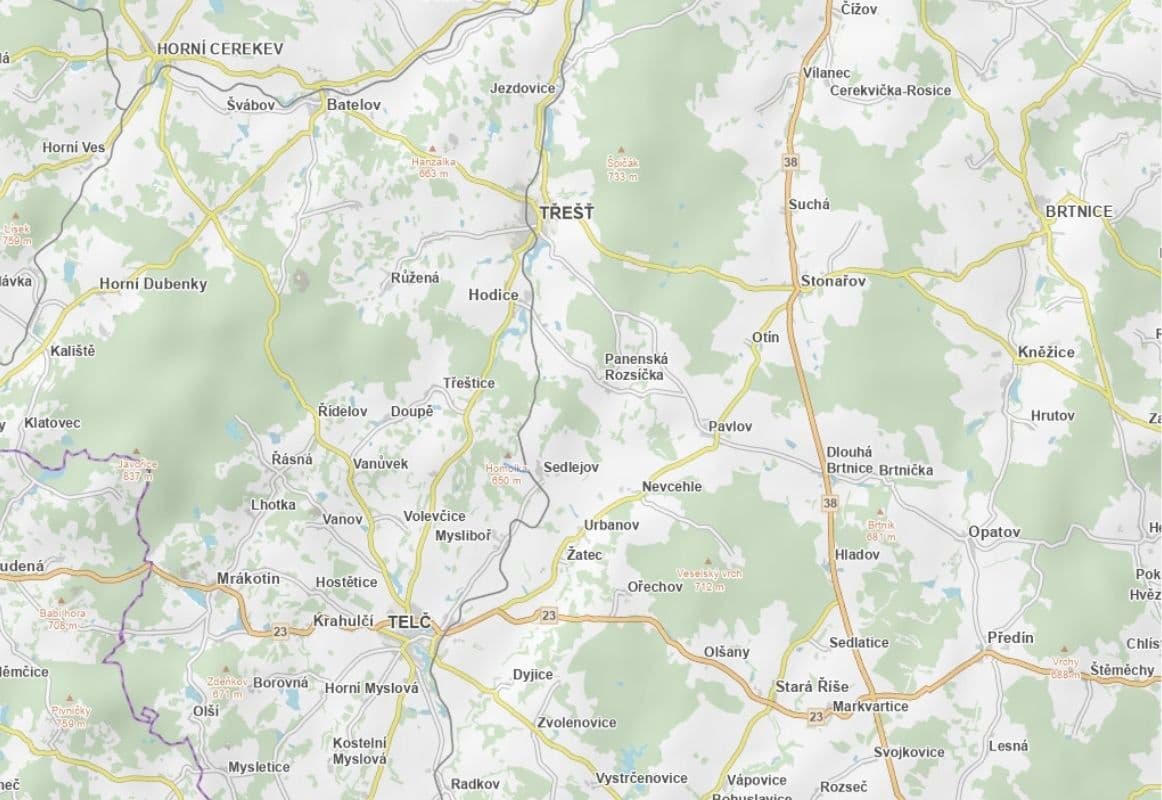 Prodej pozemku 60.688 m², Sedlejov, Kraj Vysočina Prodej pozemku 60.688 m², Sedlejov, Kraj Vysočina