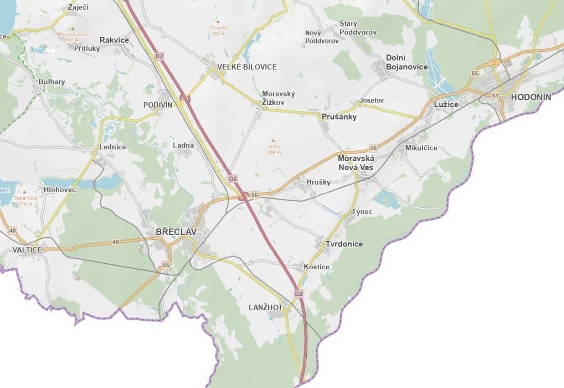 Prodej pozemku 5.576 m², Týnec, Jihomoravský kraj Prodej pozemku 5.576 m², Týnec, Jihomoravský kraj