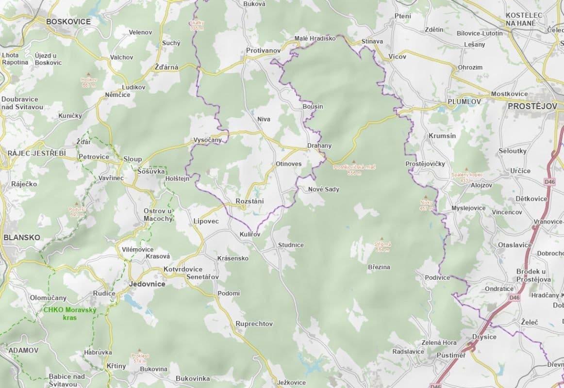 Prodej pozemku 4.314 m², Otinoves, Olomoucký kraj Prodej pozemku 4.314 m², Otinoves, Olomoucký kraj