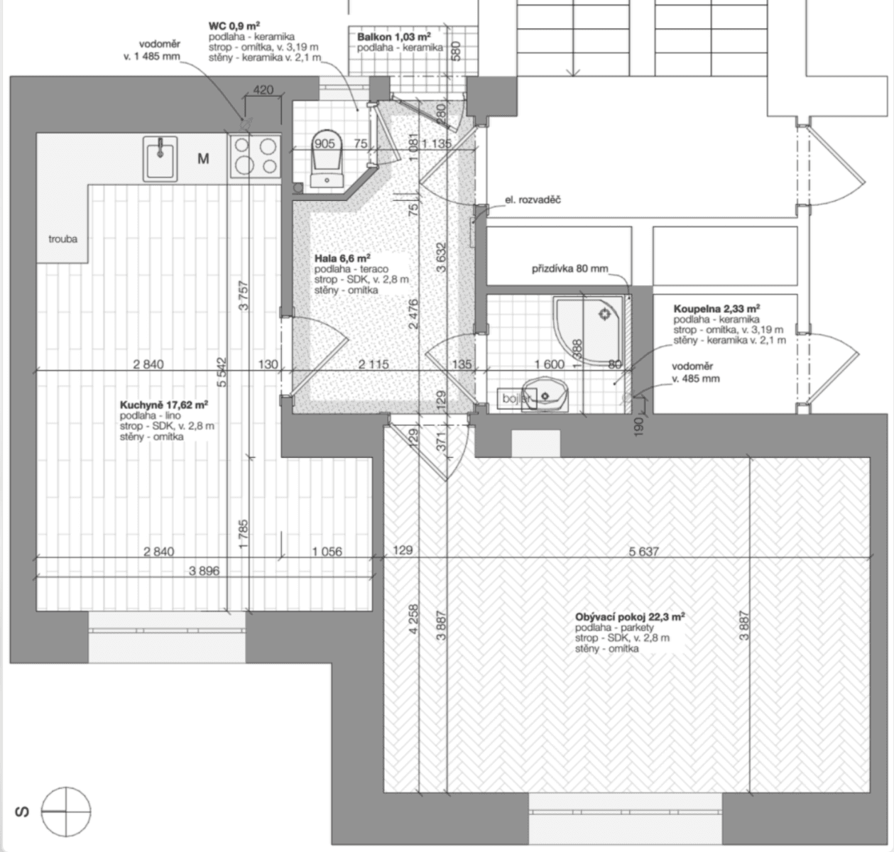 Pronájem bytu 2+kk 50 m², Komunardů, Praha, Praha Pronájem bytu 2+kk 50 m², Komunardů, Praha, Praha