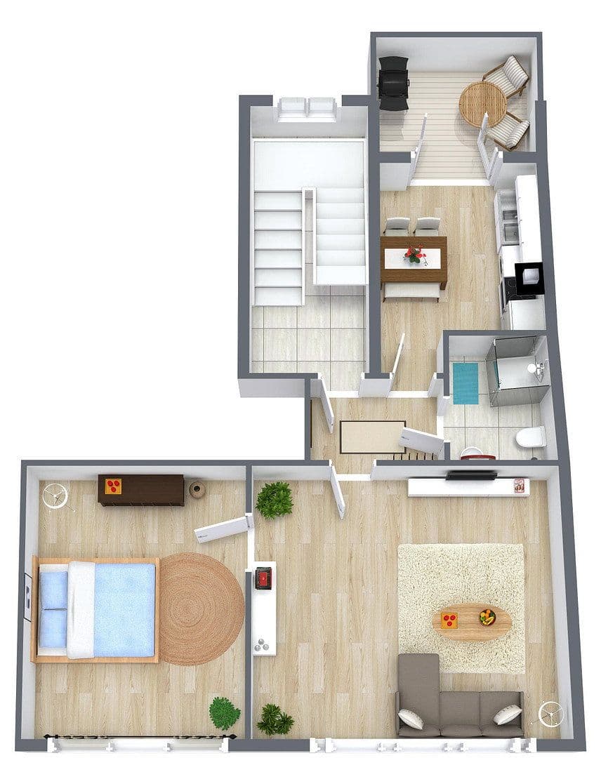 Pronájem bytu 2+1 60 m², Rathausstr. 17A, Hildesheim, Dolní Sasko Pronájem bytu 2+1 60 m², Rathausstr. 17A, Hildesheim, Dolní Sasko