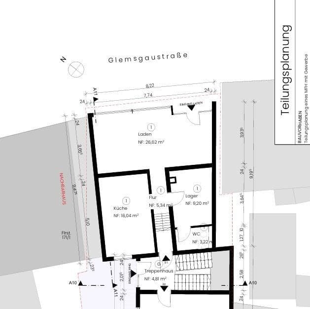Pronájem nebytového prostoru 60 m², Glemsgaustr. 51, Stuttgart Weilimdorf, Bádensko-Württembersko Pronájem nebytového prostoru 60 m², Glemsgaustr. 51, Stuttgart Weilimdorf, Bádensko-Württembersko