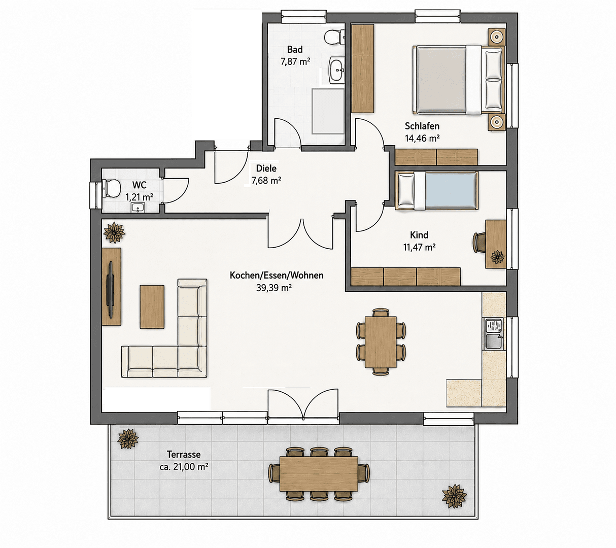 Prodej bytu 3+1 93 m², Robert-Schumann-Straße 49, Neuburg an der Donau, Bavorsko Prodej bytu 3+1 93 m², Robert-Schumann-Straße 49, Neuburg an der Donau, Bavorsko