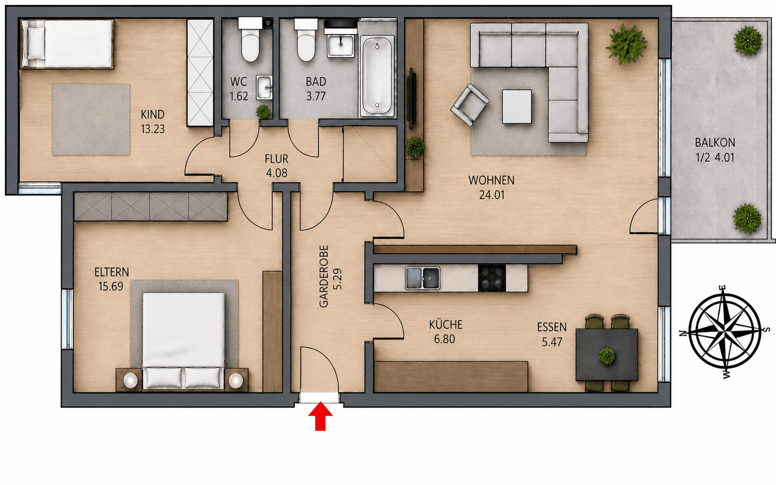 Prodej bytu 3+1 84 m², Herzogstrasse 112, München, Bavorsko Prodej bytu 3+1 84 m², Herzogstrasse 112, München, Bavorsko