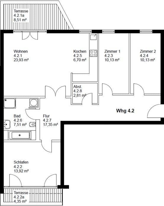 Pronájem bytu 4+1 99 m², Wilhelm-Raabe-Straße 8, Magdeburg, Sasko-Anhaltsko Pronájem bytu 4+1 99 m², Wilhelm-Raabe-Straße 8, Magdeburg, Sasko-Anhaltsko