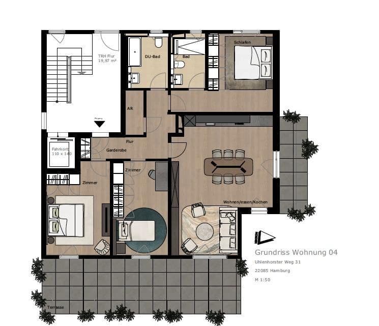 Pronájem bytu 4+1 149 m², Uhlenhorster Weg 31A, Hamburg, Hamburg Pronájem bytu 4+1 149 m², Uhlenhorster Weg 31A, Hamburg, Hamburg