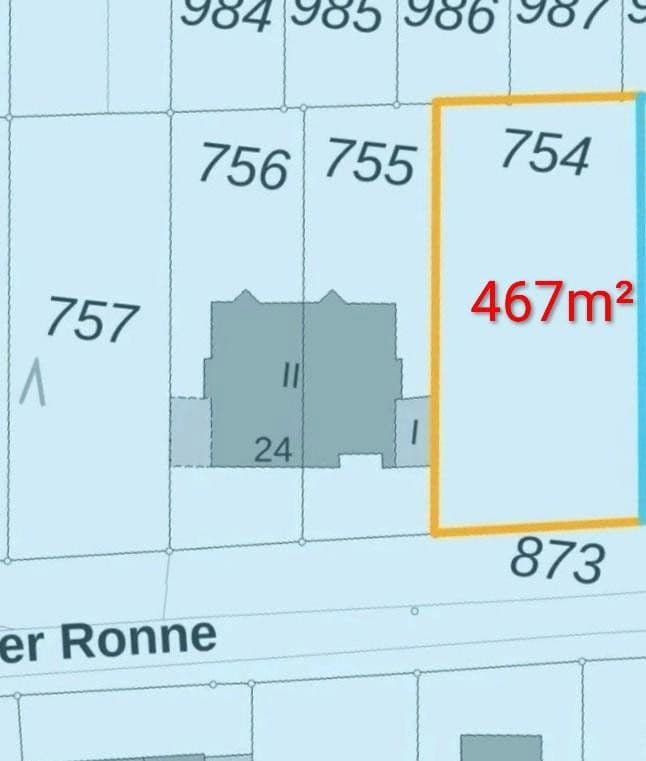 Prodej pozemku 467 m², Auf der Ronne 22, Köln (Meschenich), Severní Porýní-Vestfálsko Prodej pozemku 467 m², Auf der Ronne 22, Köln (Meschenich), Severní Porýní-Vestfálsko