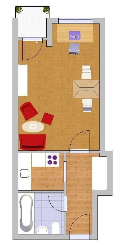 Pronájem bytu 1+1 31 m², München, Bavorsko Pronájem bytu 1+1 31 m², München, Bavorsko