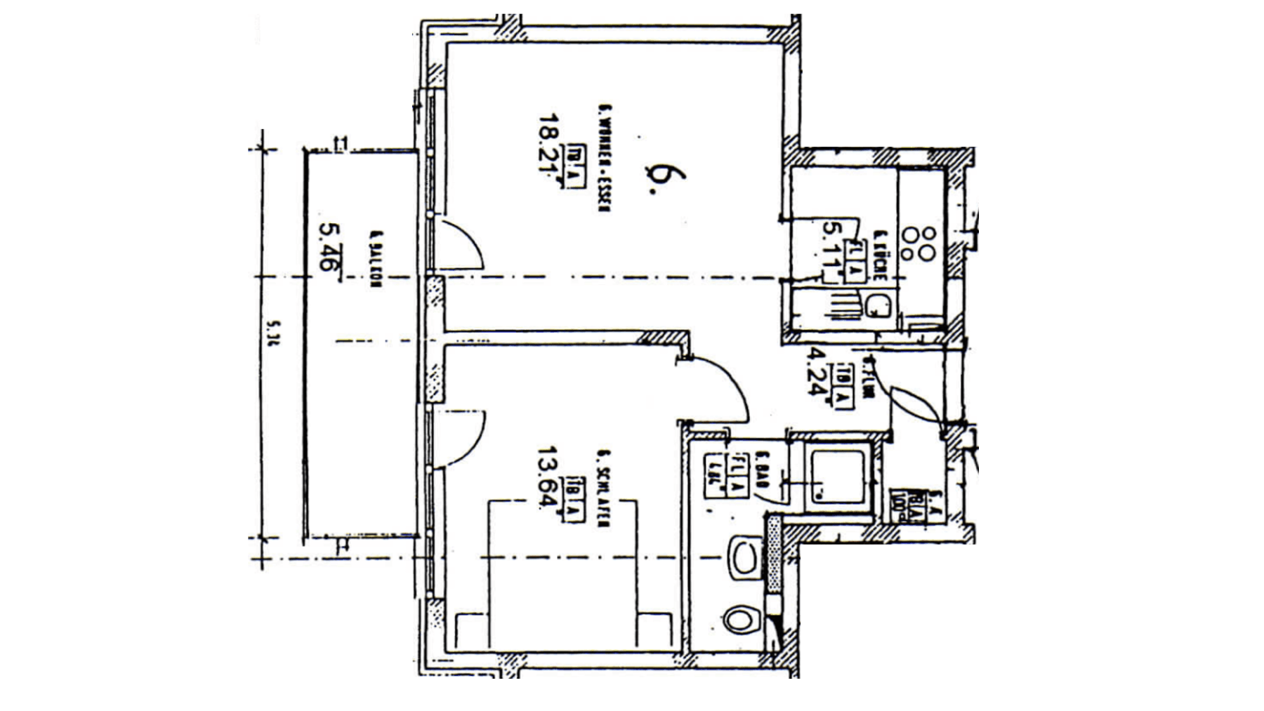 Pronájem bytu 2+1 52 m², Darmstadt, Hessen Pronájem bytu 2+1 52 m², Darmstadt, Hessen