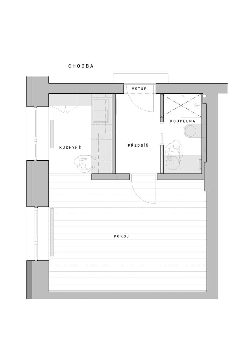 Pronájem bytu 1+kk 28 m², Semilská, Praha, Praha Pronájem bytu 1+kk 28 m², Semilská, Praha, Praha