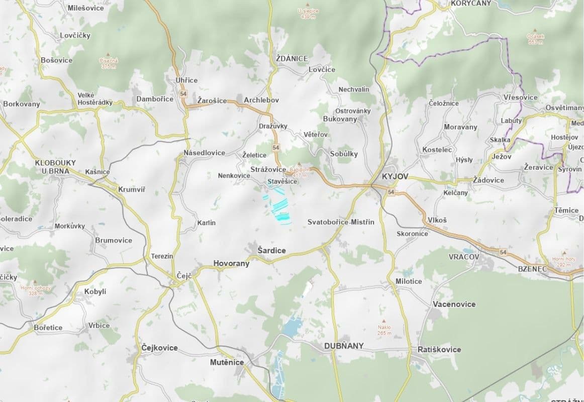 Prodej pozemku 24.361 m², Stavěšice, Jihomoravský kraj Prodej pozemku 24.361 m², Stavěšice, Jihomoravský kraj