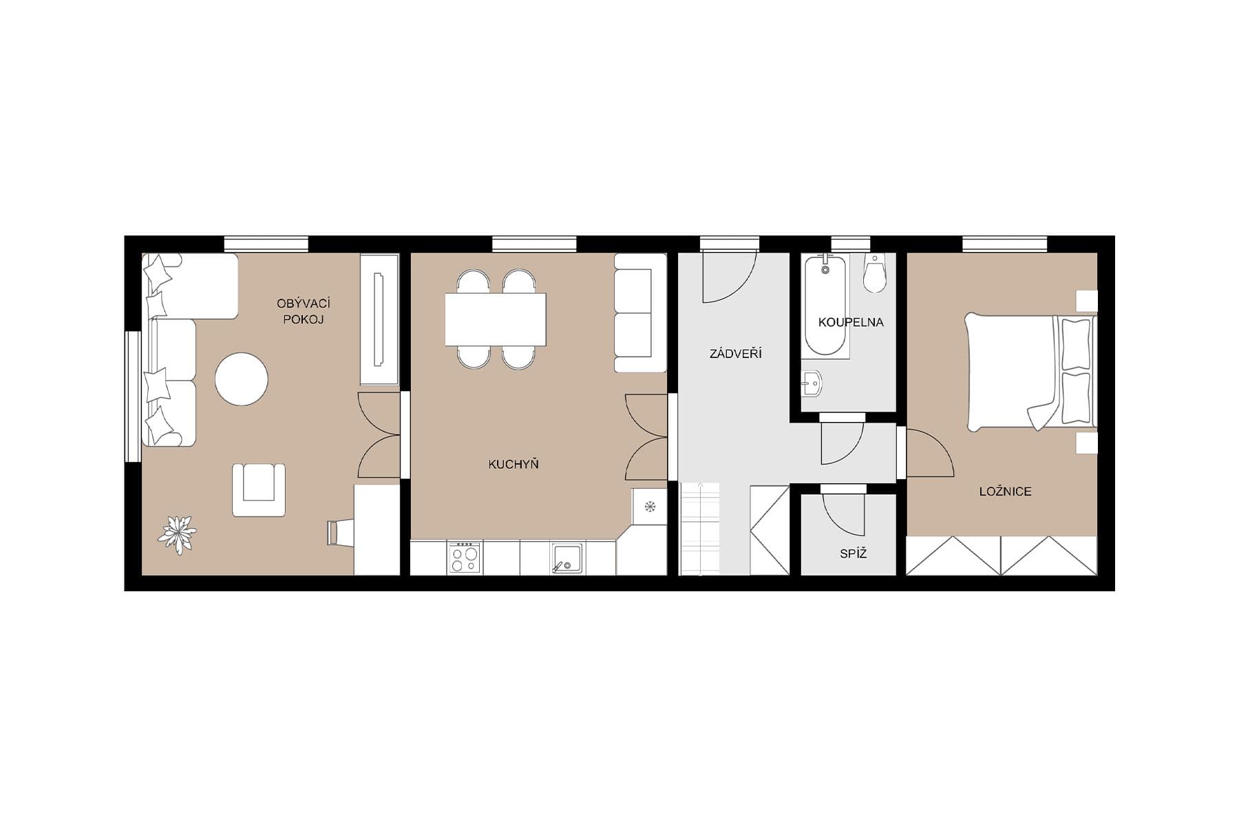 Prodej domu 62 m², pozemek 1.045 m², Čilec, Středočeský kraj Prodej domu 62 m², pozemek 1.045 m², Čilec, Středočeský kraj