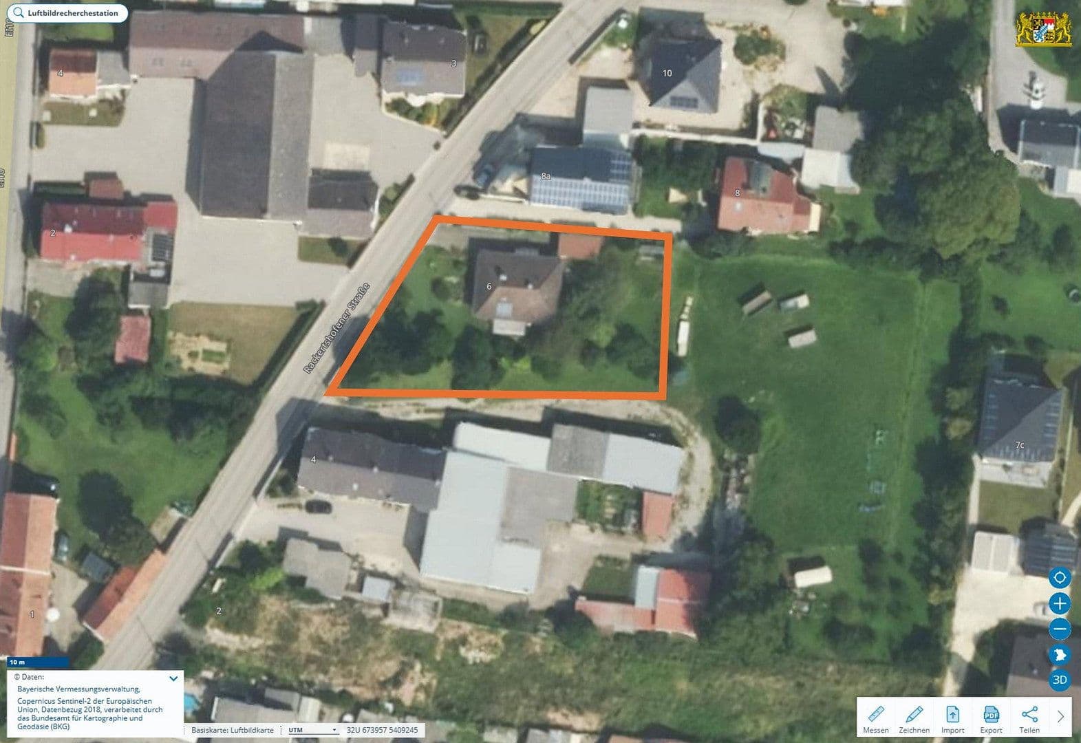Prodej pozemku 852 m², Rackertshofener Str. 6, Gaimersheim, Bavorsko Prodej pozemku 852 m², Rackertshofener Str. 6, Gaimersheim, Bavorsko