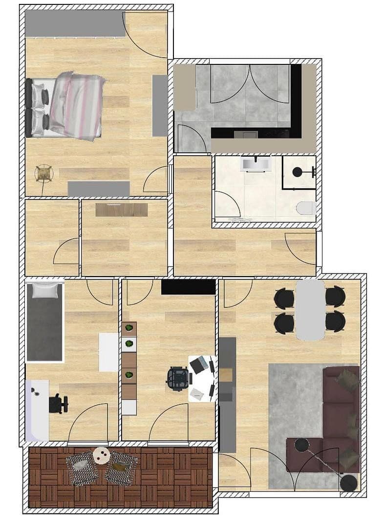 Pronájem bytu 4+1 90 m², Eugen-Bolz-Straße 26, Böblingen, Bádensko-Württembersko Pronájem bytu 4+1 90 m², Eugen-Bolz-Straße 26, Böblingen, Bádensko-Württembersko