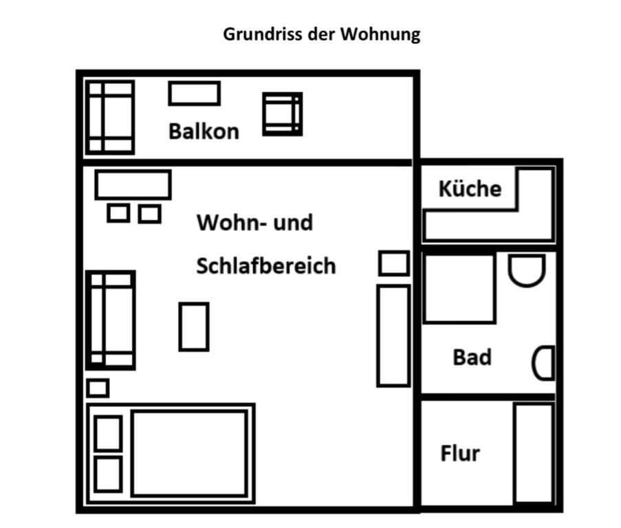 Pronájem bytu 1+1 33 m², Hannover, Dolní Sasko Pronájem bytu 1+1 33 m², Hannover, Dolní Sasko