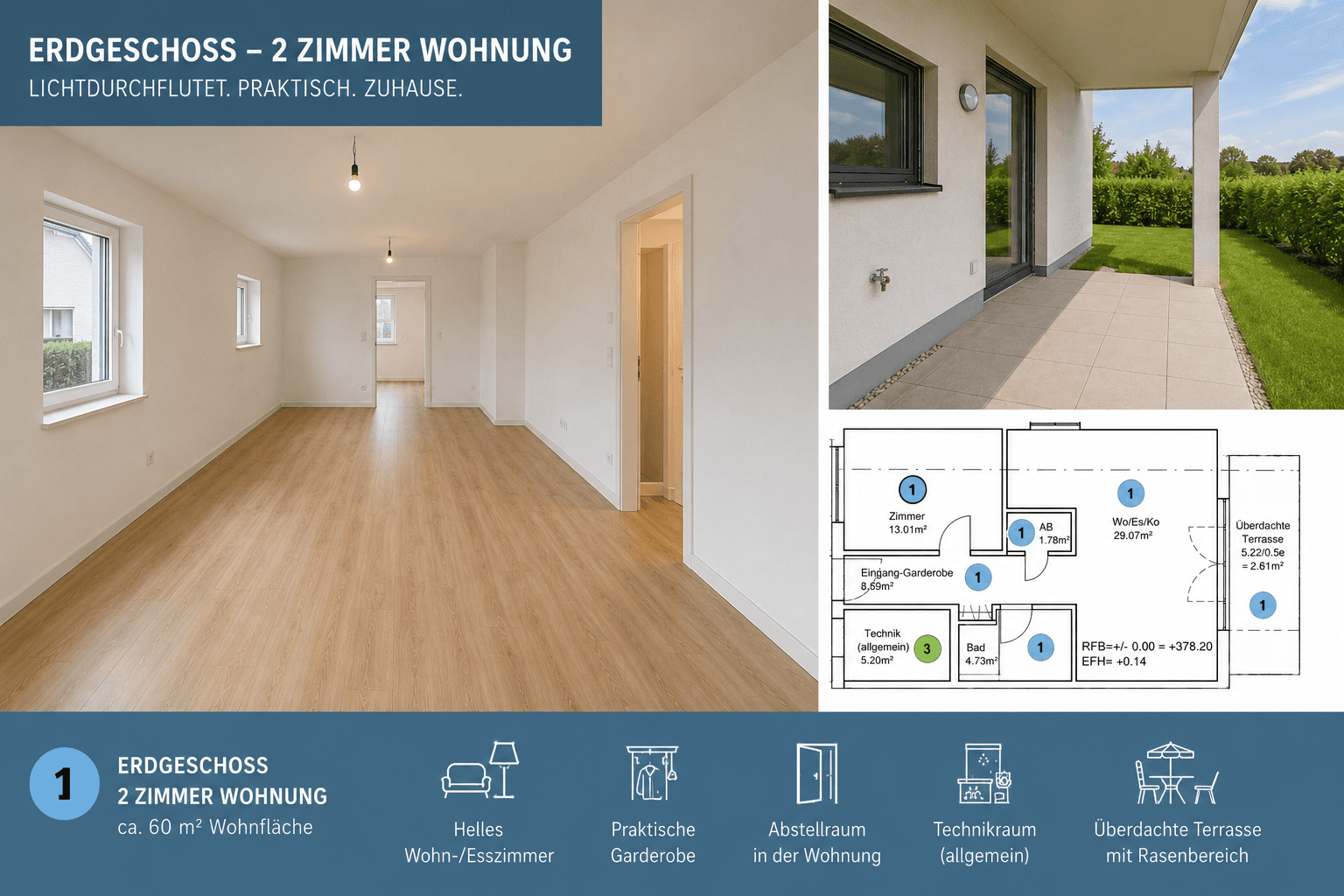 Prodej bytu 2+1 60 m², Hopfenweg 14, Künzelsau, Bádensko-Württembersko Prodej bytu 2+1 60 m², Hopfenweg 14, Künzelsau, Bádensko-Württembersko