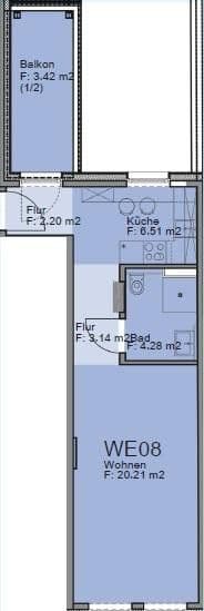 Pronájem bytu 1+1 40 m², Lavesstr. 76, Hannover, Dolní Sasko Pronájem bytu 1+1 40 m², Lavesstr. 76, Hannover, Dolní Sasko