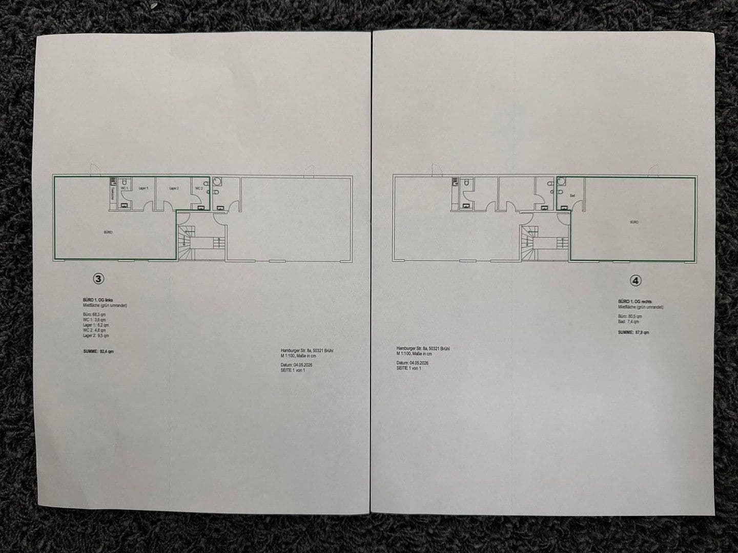 Pronájem kanceláře 181 m², Hamburger Str. 8a, Brühl, Severní Porýní-Vestfálsko Pronájem kanceláře 181 m², Hamburger Str. 8a, Brühl, Severní Porýní-Vestfálsko
