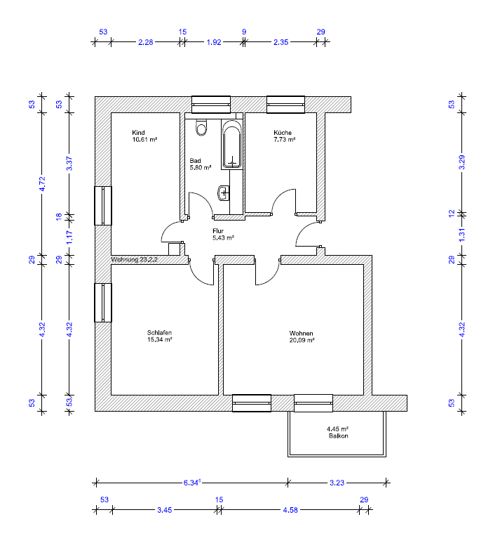 Pronájem bytu 3+1 65 m², Magdeburg, Sasko-Anhaltsko Pronájem bytu 3+1 65 m², Magdeburg, Sasko-Anhaltsko