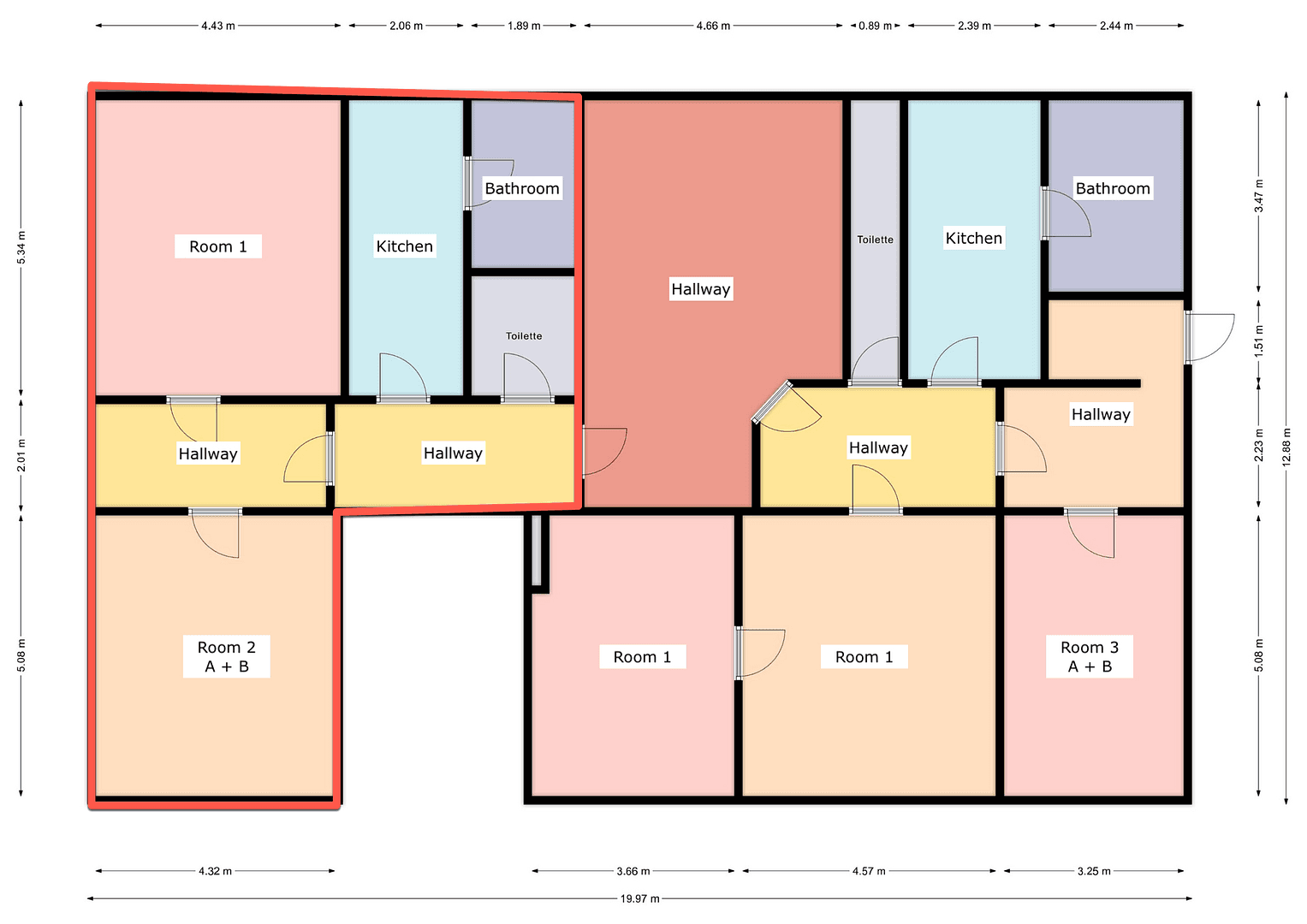 Pronájem bytu 4+1 74 m², Hof, Bavorsko Pronájem bytu 4+1 74 m², Hof, Bavorsko