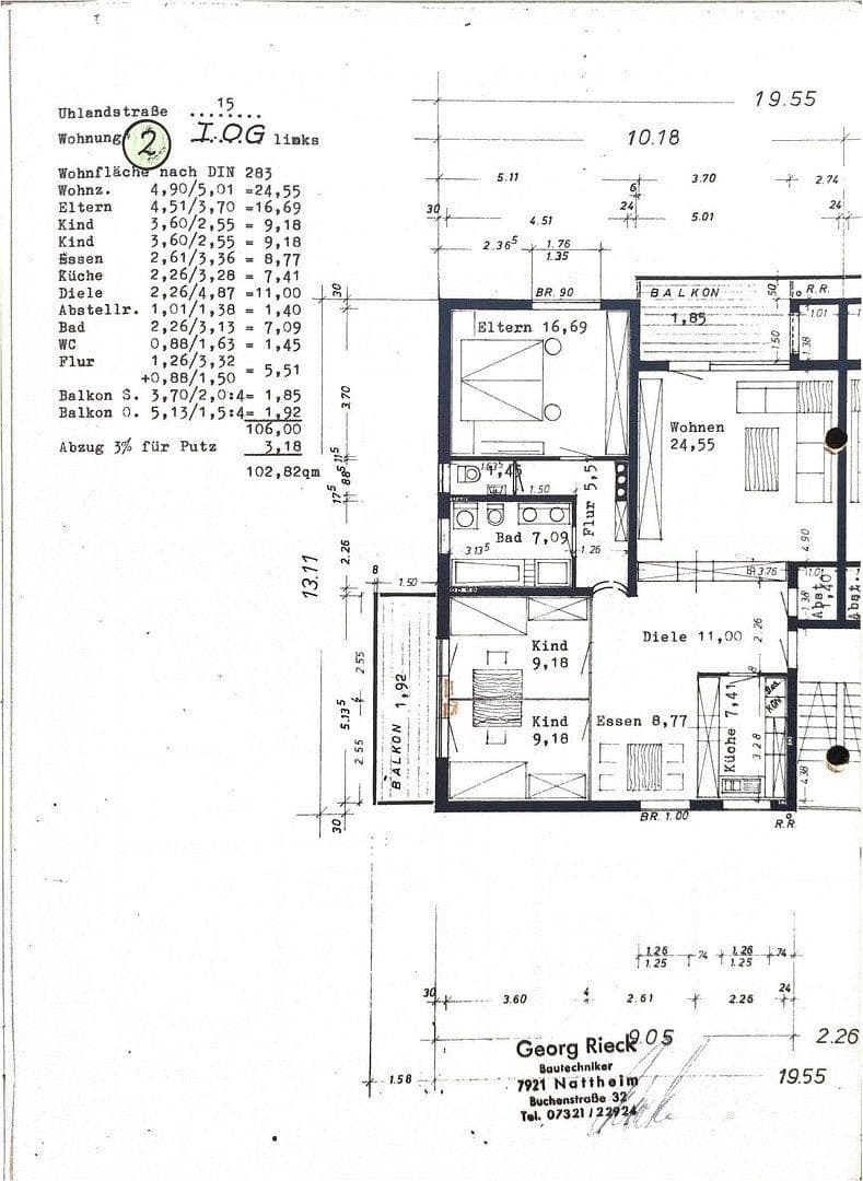 Prodej bytu 4+kk 103 m², Uhlandstraße 16, Nattheim, Bádensko-Württembersko Prodej bytu 4+kk 103 m², Uhlandstraße 16, Nattheim, Bádensko-Württembersko