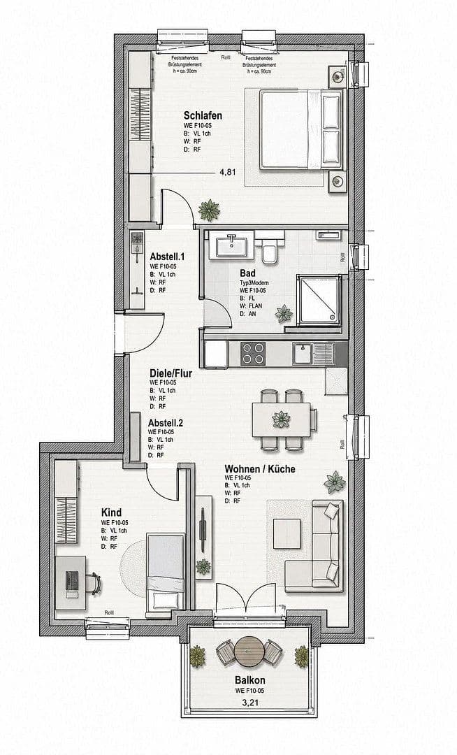 Prodej bytu 3+1 69 m², Freunder Weg 10, Cáchy, Severní Porýní-Vestfálsko Prodej bytu 3+1 69 m², Freunder Weg 10, Cáchy, Severní Porýní-Vestfálsko