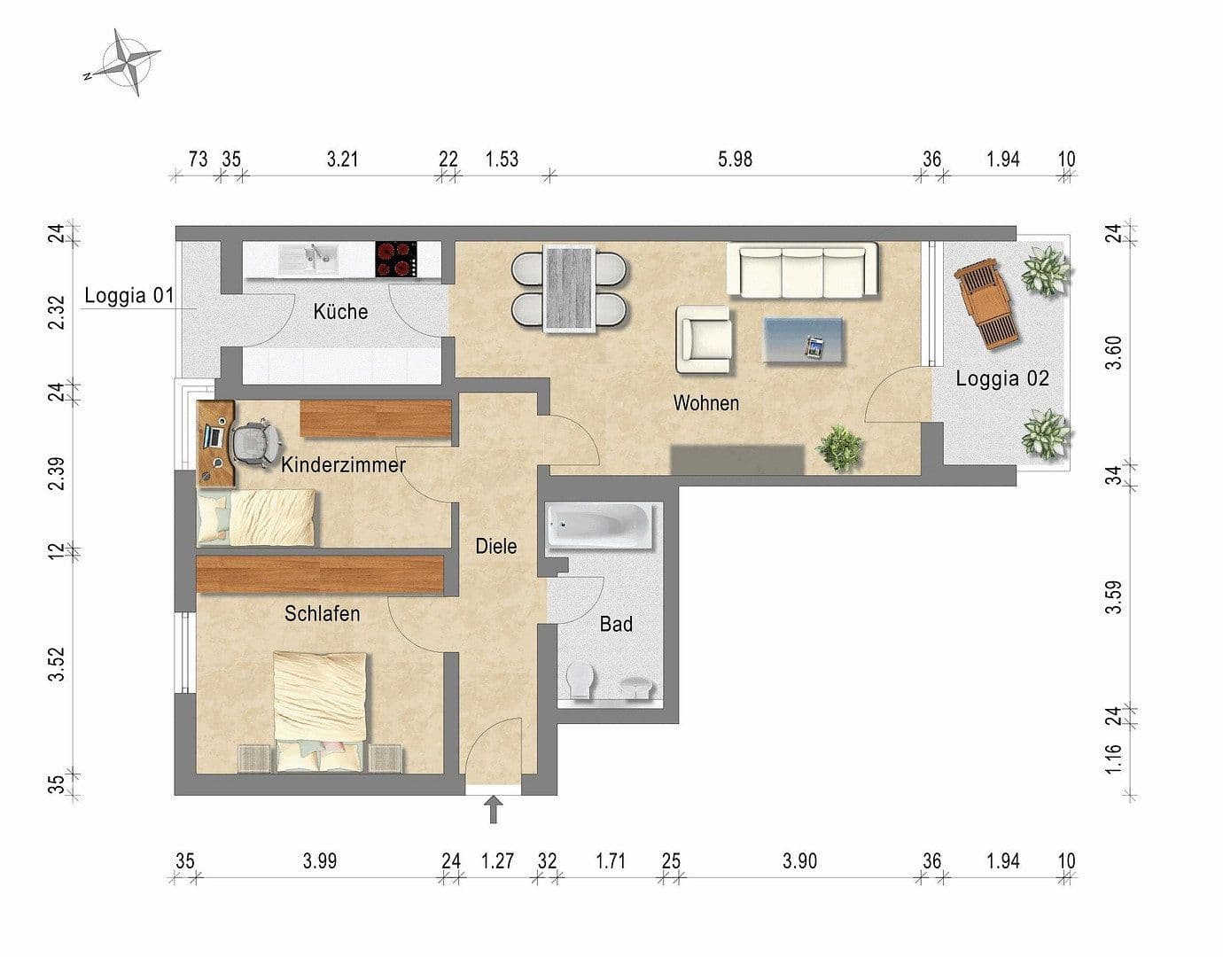 Prodej bytu 3+1 75 m², München, Bavorsko Prodej bytu 3+1 75 m², München, Bavorsko