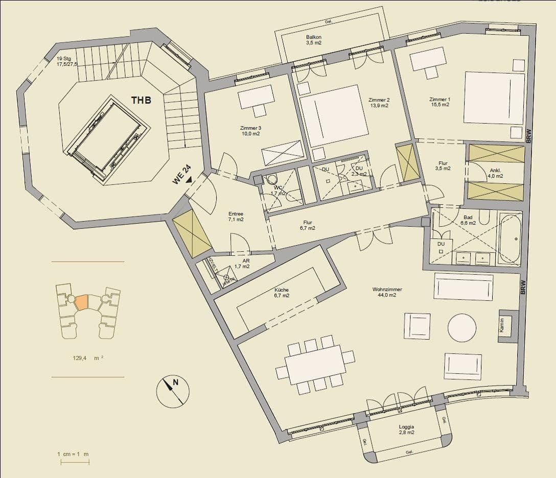 Prodej bytu 4+1 130 m², Neue Grünstraße 2, Berlin, Berlín Prodej bytu 4+1 130 m², Neue Grünstraße 2, Berlin, Berlín