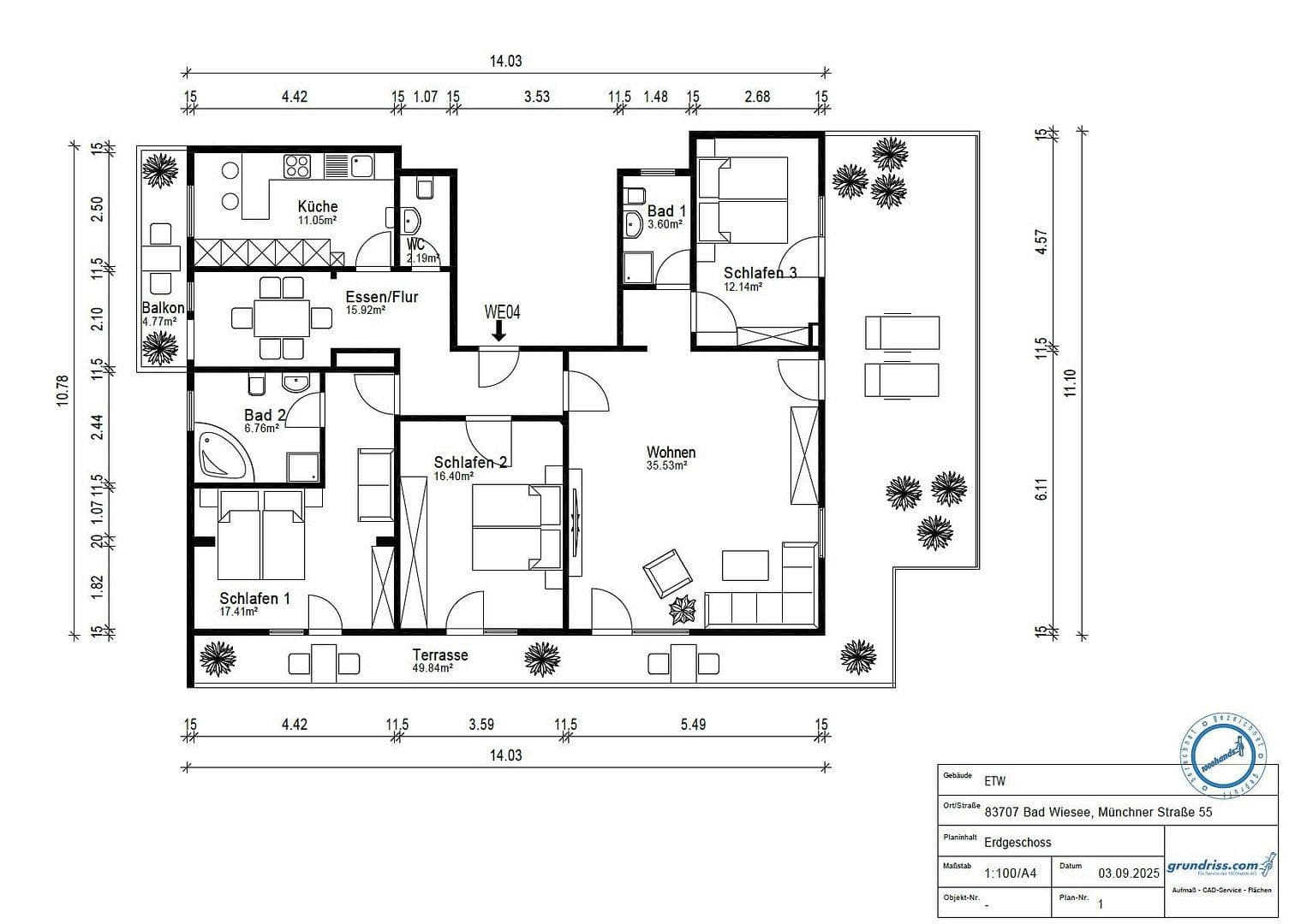 Prodej bytu 4+kk 176 m², Münchner Str. 55, Bad Wiessee, Bavorsko Prodej bytu 4+kk 176 m², Münchner Str. 55, Bad Wiessee, Bavorsko