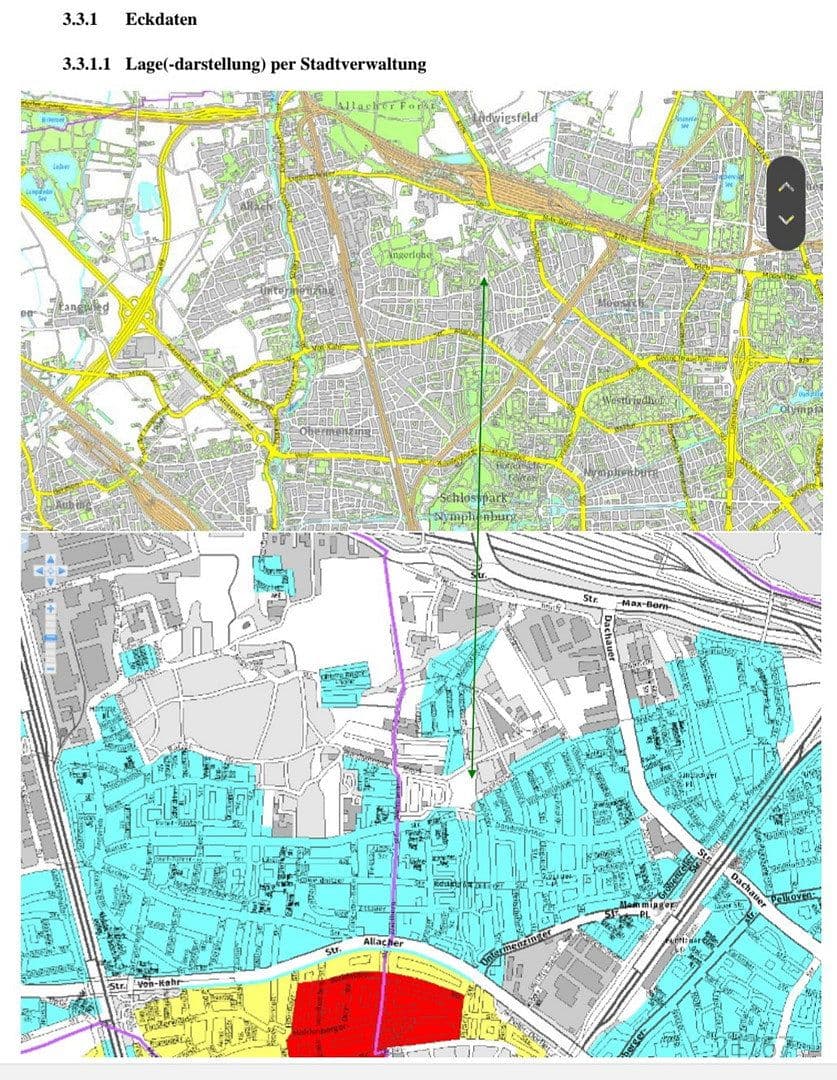 Pronájem pozemku 9.138 m², Saarlouiser Str./Lauinger Str, München, Bavorsko Pronájem pozemku 9.138 m², Saarlouiser Str./Lauinger Str, München, Bavorsko