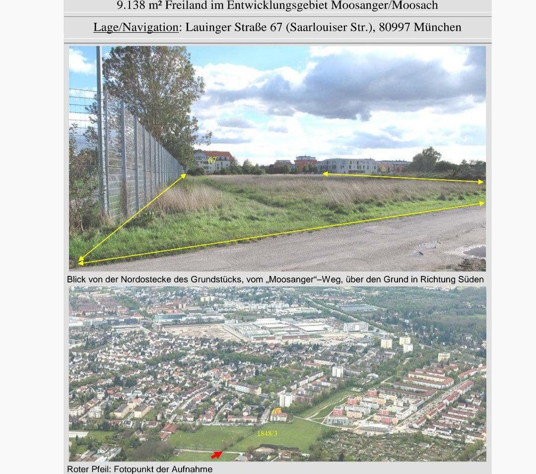 Pronájem pozemku 9.138 m², Saarlouiser Str./Lauinger Str, München, Bavorsko Pronájem pozemku 9.138 m², Saarlouiser Str./Lauinger Str, München, Bavorsko