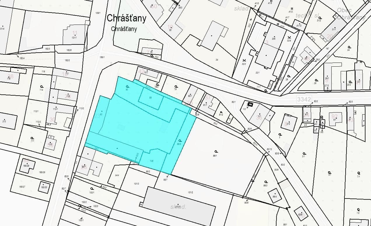 Prodej pozemku 4.945 m², Chrášťany, Středočeský kraj Prodej pozemku 4.945 m², Chrášťany, Středočeský kraj