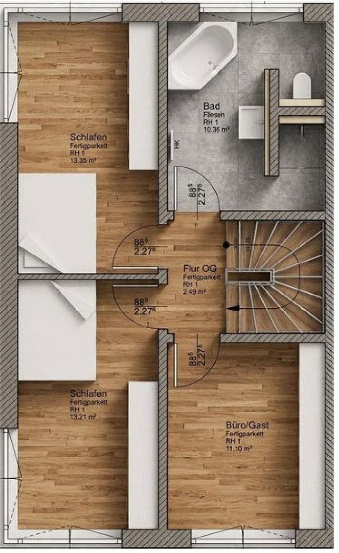 Prodej domu 158 m², pozemek 361 m², Oberhaching, Bavorsko Prodej domu 158 m², pozemek 361 m², Oberhaching, Bavorsko