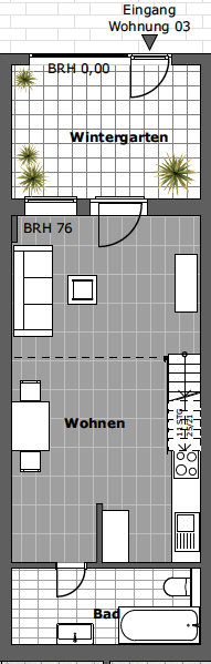 Pronájem bytu 2+1 61 m², Köln, Severní Porýní-Vestfálsko Pronájem bytu 2+1 61 m², Köln, Severní Porýní-Vestfálsko