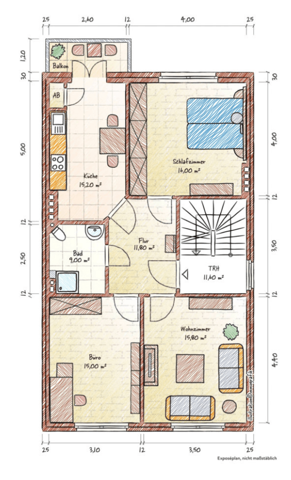 Pronájem bytu 3+1 71 m², Würzburger Straße 96, Bremen, Bremen Pronájem bytu 3+1 71 m², Würzburger Straße 96, Bremen, Bremen