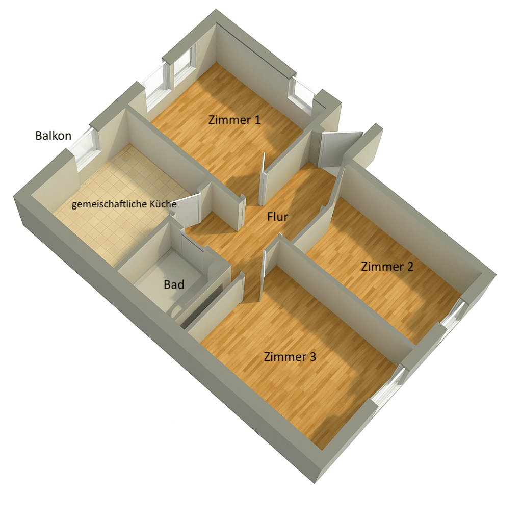 Pronájem bytu 4+1 70 m², Mainz, Porýní-Falc Pronájem bytu 4+1 70 m², Mainz, Porýní-Falc