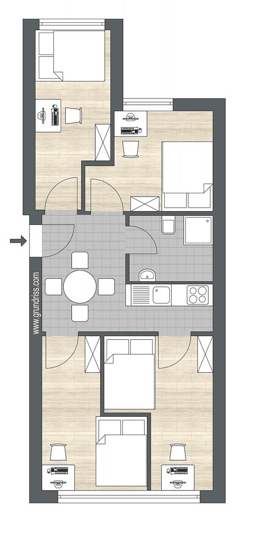 Prodej bytu 4+1 51 m², Köln, Severní Porýní-Vestfálsko Prodej bytu 4+1 51 m², Köln, Severní Porýní-Vestfálsko