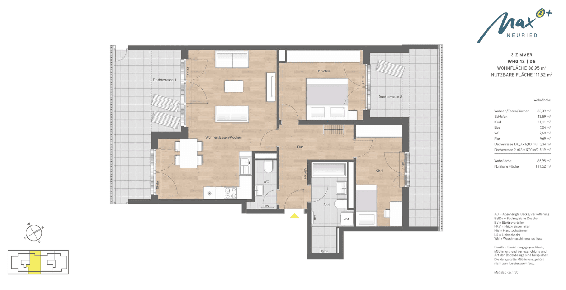 Prodej bytu 3+1 87 m², Bozaunweg 23, Neuried, Bavorsko Prodej bytu 3+1 87 m², Bozaunweg 23, Neuried, Bavorsko
