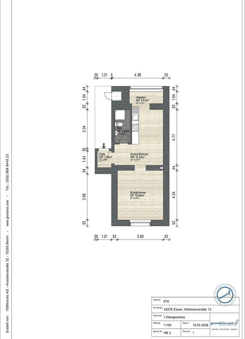 Prodej bytu 1+kk 42 m², Essen, Severní Porýní-Vestfálsko Prodej bytu 1+kk 42 m², Essen, Severní Porýní-Vestfálsko