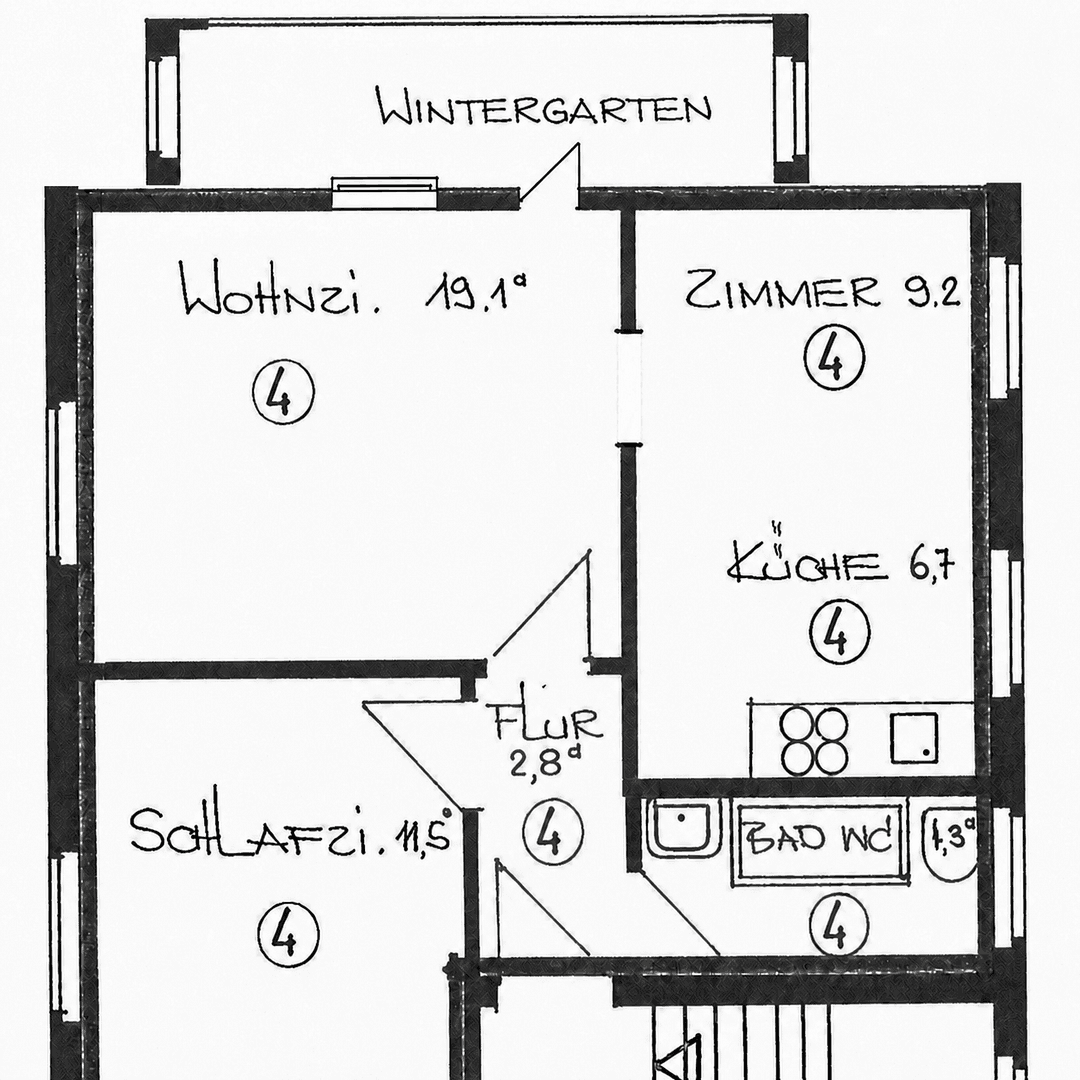 Pronájem bytu 3+1 63 m², Ludwigsburg, Bádensko-Württembersko Pronájem bytu 3+1 63 m², Ludwigsburg, Bádensko-Württembersko