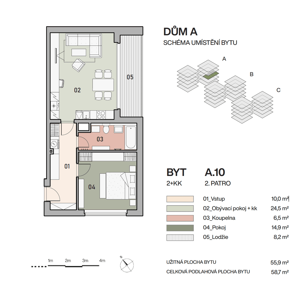 Pronájem bytu 2+kk 61 m², Pod Krocínkou, Praha, Praha Pronájem bytu 2+kk 61 m², Pod Krocínkou, Praha, Praha