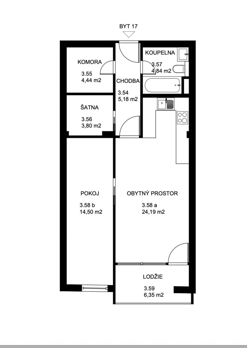 Prodej bytu 2+kk 59 m², Mutěnická, Plzeň, Plzeňský kraj Prodej bytu 2+kk 59 m², Mutěnická, Plzeň, Plzeňský kraj